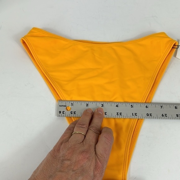 Faithfull The Brand Dylla Bikini Bottoms Women's US 4 Sun Orange Yellow NWT, - Picture 7 of 13
